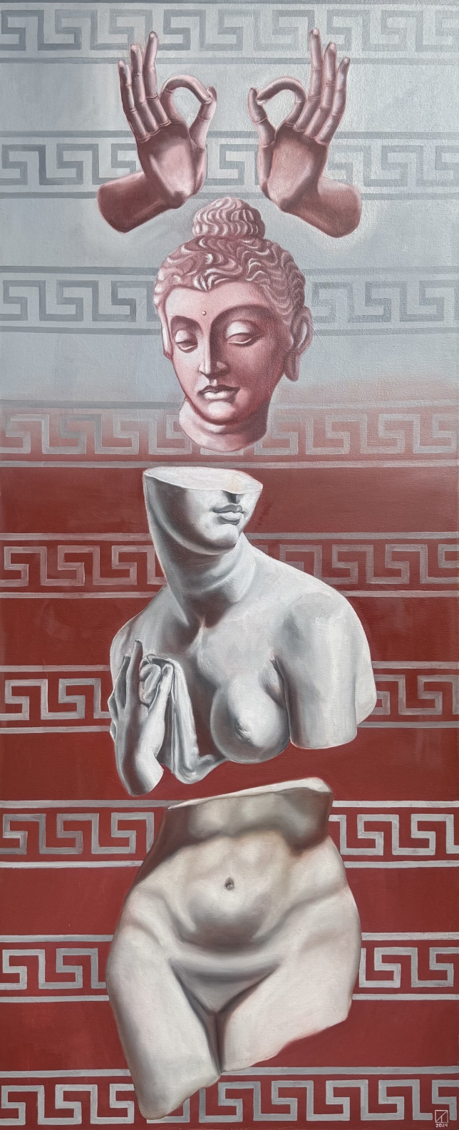 Painting for sale online - Triptych “Journey”1-3