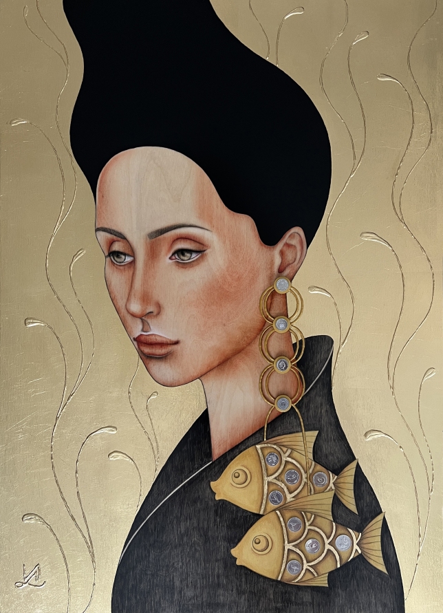 Painting for sale online - Goldfish