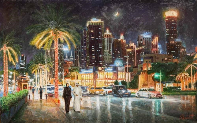 Painting for sale online - Dubai - the pearl of the East