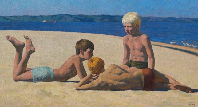 Painting for sale online - Volga. Warm coast