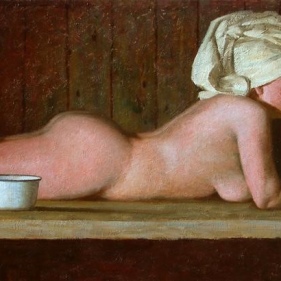 Painting for sale online - In the bathhouse